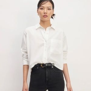 Everlane Silky Cotton Way-Short shirt